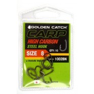 Гачки для лову риби, GC Carp 1002, 10шт/уп, колір BN, розмір №8